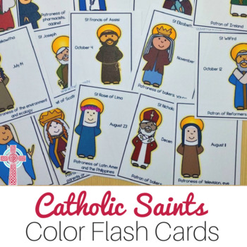 Preview of All Saints Day activities -  Catholic Saints Flash Cards