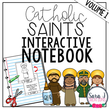 Preview of Catholic Saints Interactive Notebook