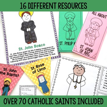 Catholic Saints Sketchbook (Coloring Book for Big Kids) – Sara J Creations