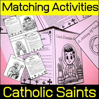 Catholic Saints Matching Activities - All Saints Day Activities | TPT