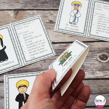 Saint Scholastica Card Art Print Instant Download DIY 