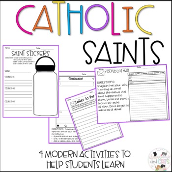 Preview of Catholic Saints Research Activity - No Prep - Social Media Activities