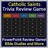 Catholic Saints Review Game - Quiz Style Powerpoint - All 