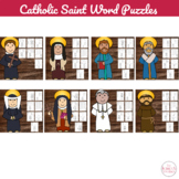 Catholic Saints Word Puzzles - No Prep Catholic Activity (