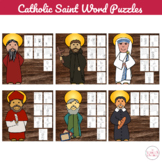 Catholic Saints Word Puzzles - No Prep Catholic Activity (