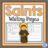Catholic Saints Writing Pages {All Saints' Day}