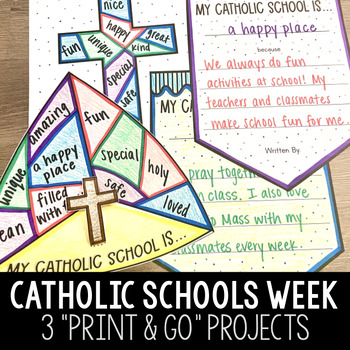 Preview of Catholic Schools Week Activities - 3 Religion Projects