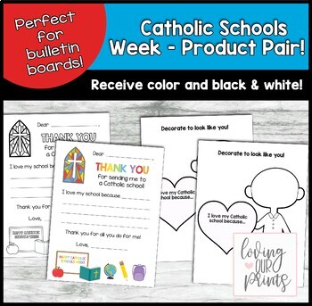 Preview of Catholic Schools Week Activities, Catholic Schools Week, Thank you