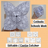 Catholic Schools Week Activities Game Cooties Catcher Writ