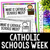 Catholic Schools Week Activities - Reading Passage and Worksheets