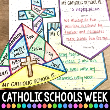 Preview of Catholic Schools Week Activities - Religion Projects, Reading Unit, Worksheets