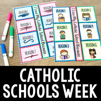 Preview of Catholic Schools Week Activity - Differentiated Flip Books