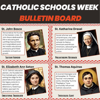 Preview of Catholic Schools Week Bulletin Board | Catholic Schools Week Key Figures