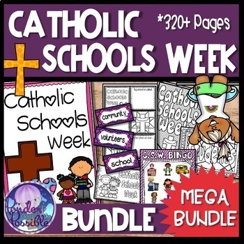 Preview of Catholic Schools Week (CSW) Mega Bundle: Vol 1. & Vol 2. & Vol 3.