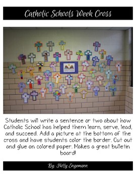 Preview of Catholic Schools Week Cross (Bulletin Board)
