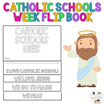 Preview of Catholic Schools Week No prep Flip Book 2024
