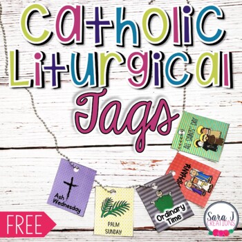 Preview of Catholic Liturgical Year Reward Tags