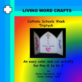 Catholic Schools Week Triptych 3D Craft for Pre-K to Gr.3 