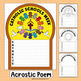 Catholic Schools Week Writing Activities Acrostic Poem Wor