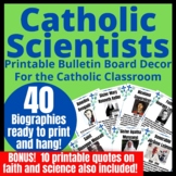Catholic Scientist Biography Bulletin Board Decor