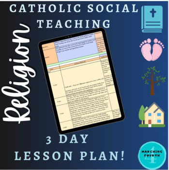 Preview of Catholic Social Teaching 3-Day-Lesson Plan!