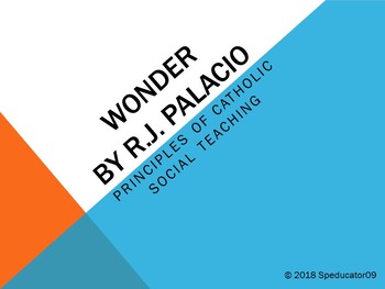 Preview of Catholic Social Teaching In Wonder