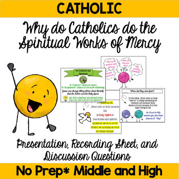 Preview of Lent Activity: Spiritual Works of Mercy Presentation & Graphic Organizer