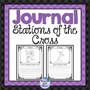 Preview of Catholic Stations of the Cross Journal for Lent