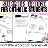 Catholic Summer Bridge Workbook (Grades 6-8) | Saints, Sac