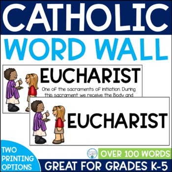 Preview of Catholic Vocabulary Word Wall