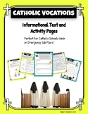 Catholic Vocations Handout and Activity Pages with Answer Key