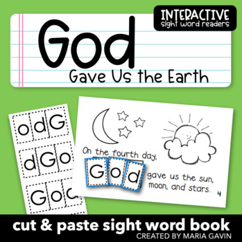 Preview of Catholic and Christian Emergent Reader for Earth Day: "God Gave Us the Earth"