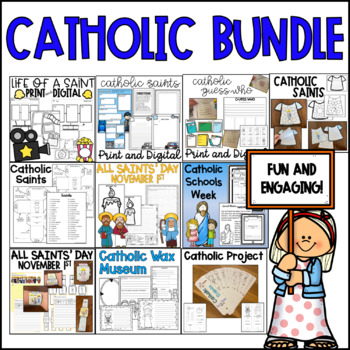 Preview of Catholic resources and activities bundle