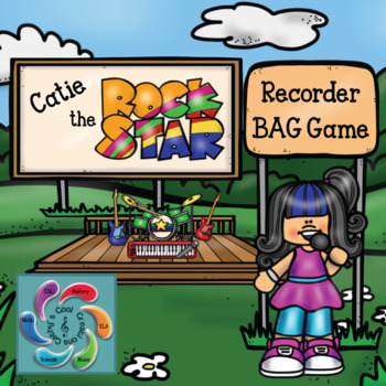 Preview of Interactive Recorder Game- Catie the Rock Star!