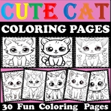 Cats Coloring Pages - Cute Cats Animals Activities