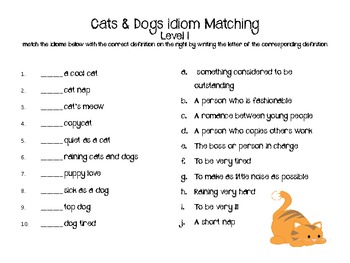 a cat and dog life idiom meaning