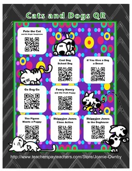 Preview of Cats and Dogs Books QR