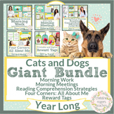 Cats and Dogs Bundle Morning Meeting Morning Work Reading 