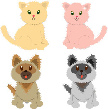 Preview of Cats and Dogs Poem - Fun, Catchy Childrens' Animals Pets Poetry inc. audio MP3