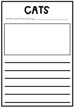 Cats and Dogs Writing Template by Tayla Rutherford | TPT