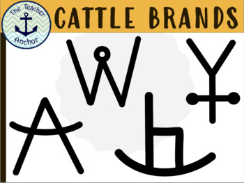 Cattle Brands Clip Art by TheTeacherAnchor | TPT
