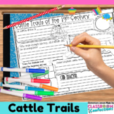 Cattle Trails Activity Poster : Doodle Style Writing Organ