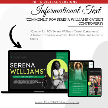 Preview of Catwalk of Controversy: Informational Text Lesson from Serena Williams' Attire