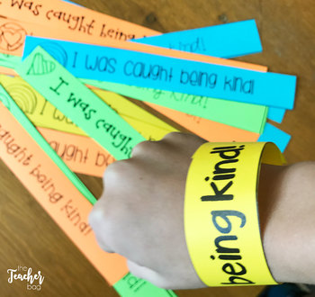 6573 Teacher Created Resources I was Caught Being Good Wristbands 