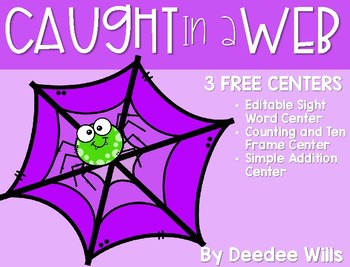 Preview of Caught in a Web-Freebie