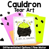 Cauldron Tear Art Craft | Halloween