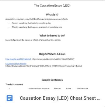 example of an leq essay