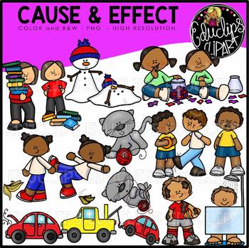 Preview of Cause And Effect Clip Art Set {Educlips Clipart}