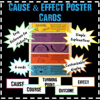 Preview of Cause and Effect Poster Cards