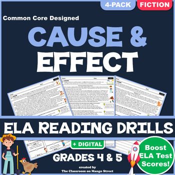 Preview of Cause & Effect Reading Comprehension Passages & Questions | GRADE 4 & 5